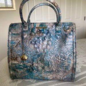 Brahmin Caroline Blue Lace Melbourne and matching Ady Wallet